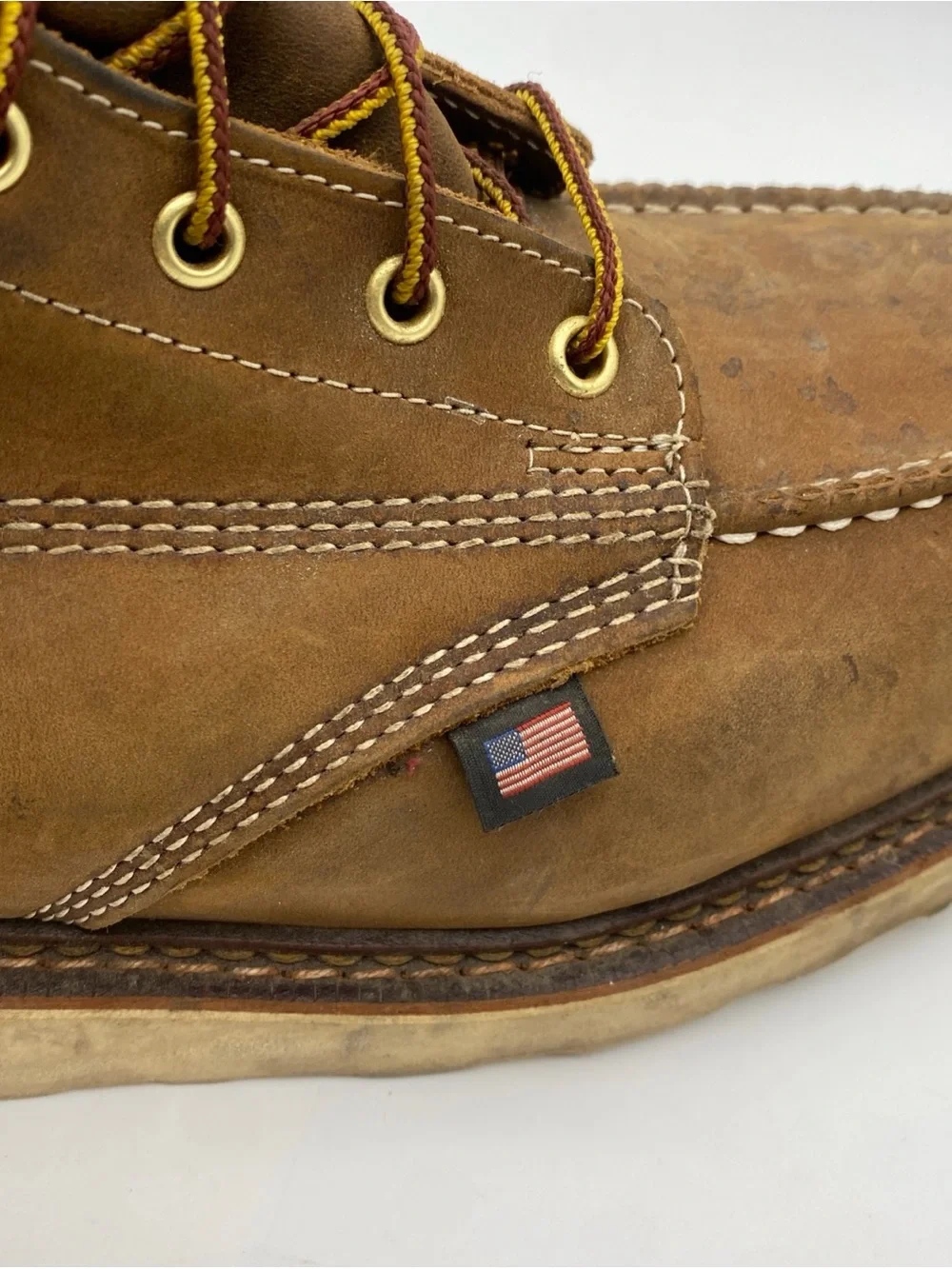 Thorogood Men's 12EE American Heritage 8” USA Wedge Work Boots Steel Toe